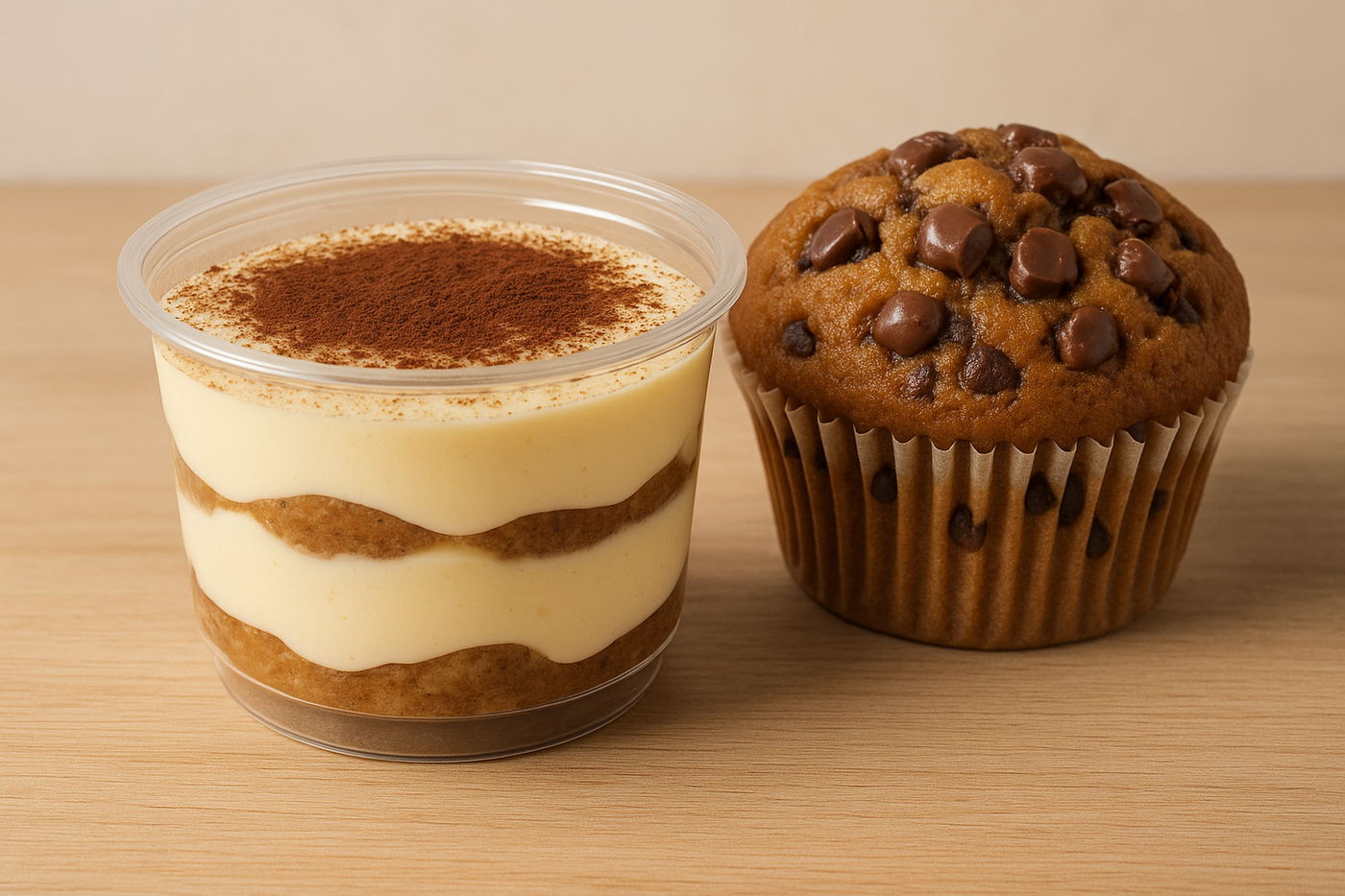 Desserts halal à Marseille – tiramisu maison et muffin Milka par O'Kalage Du Brody